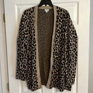 J Crew Leopard Cardigan